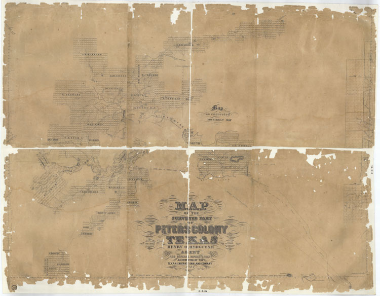 Peters Colony Map