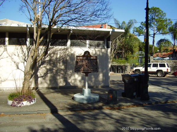 Faubourg Marigny Historical Marker