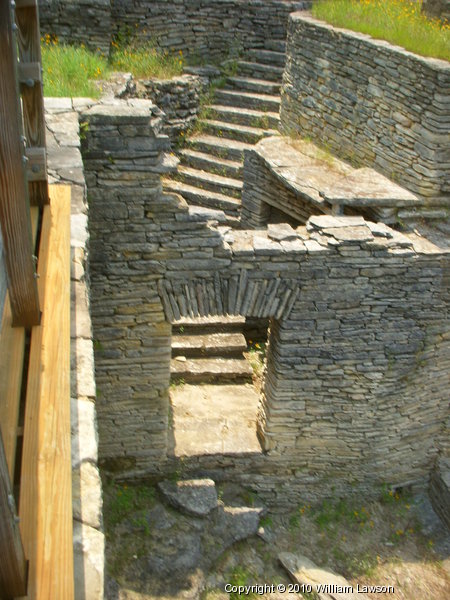 Corbel Arch Door in Stone Ruins