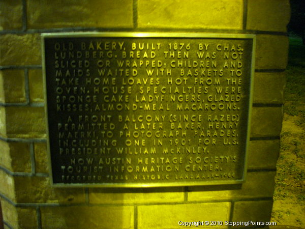 Text for the Lundberg Bakery Historical Marker