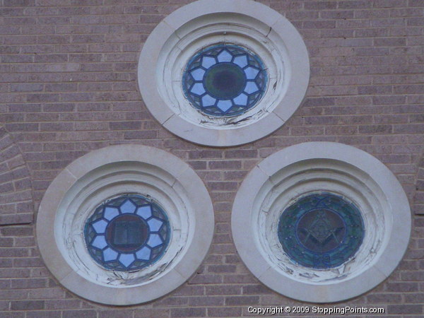 Stained Glass Windows, Fort Worth Masonic Lodge