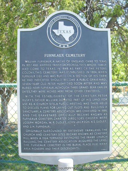 Furneaux Cemetery Historical Marker