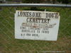 Lonesome Dove Cemetery Sign