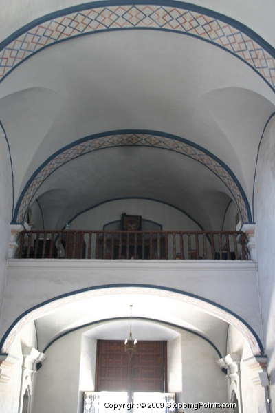 Balcony in nave, Mission San Jose