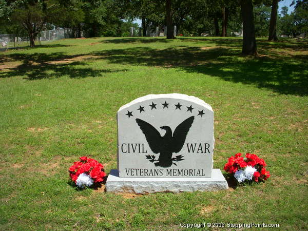 Civil War Veterans Memorial at Bedford Cemetery