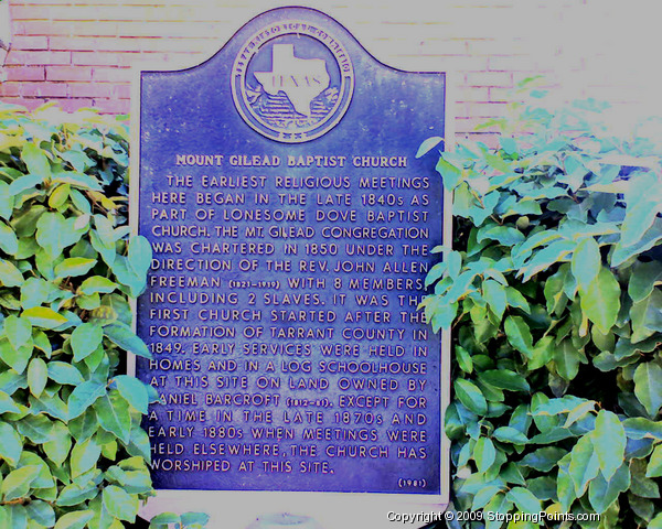 Mount Gilead Baptist Church Historical Marker