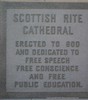 Scottish Rite Cathedral Inscription