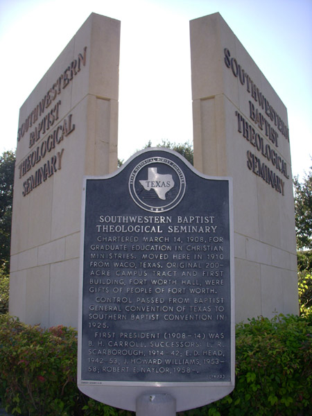 SW Baptist Theological Seminary Historical Marker