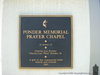 Ponder Memorial Prayer Chapel Plaque