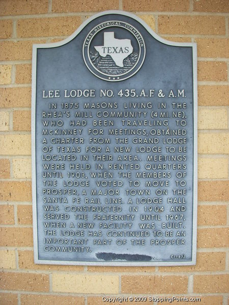 Lee Lodge Historical Marker