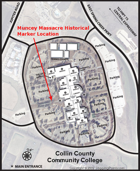 Muncy Massacre Historical Marker Map
