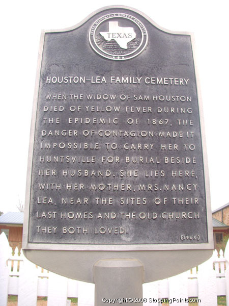 Houston-Lea Family Cemetery Historical Marker