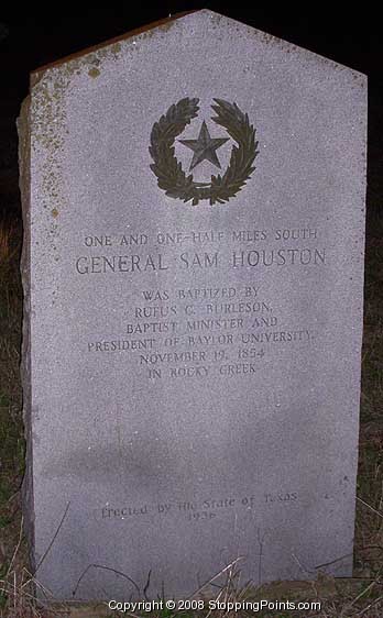 General Sam Houston's Baptism