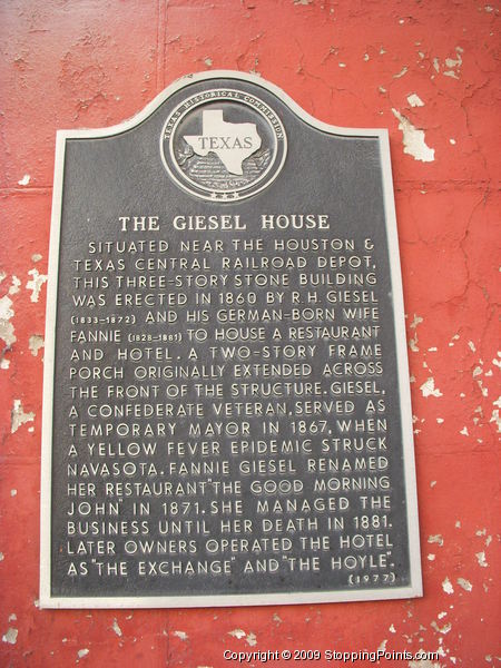 Giesel House Historical Marker