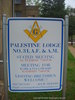Palestine Masonic Lodge sign