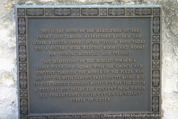 Alamo Plaque