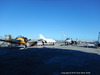 Airplanes on the flight deck of the USS Hornet