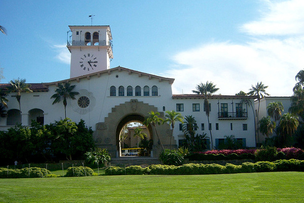 Front Entrance of Santa Barbara Courthouse