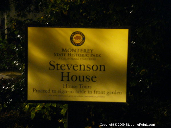Stevenson House Historical Marker