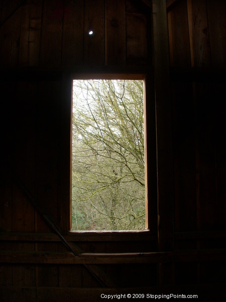 Window in Felton Covered Bridge