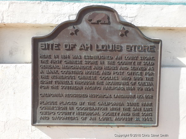 Site of Ah Louis Store Historical Marker