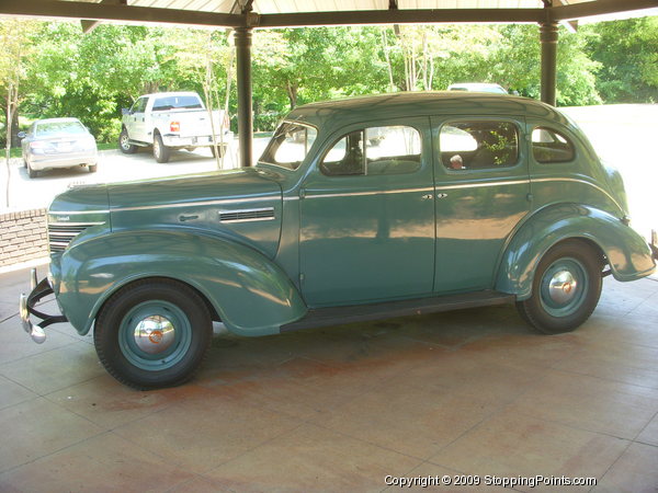 Presley Family 1939 Green Plymouth