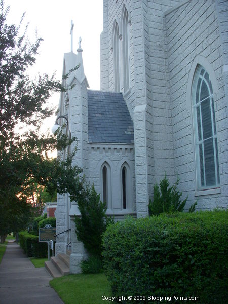 Entrance and Historical Marker of Christ Episcopal Church