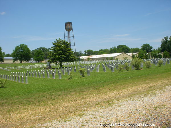 Gravestones in the Confederate Cemetery