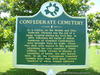 Confederate Cemetery Historical Marker