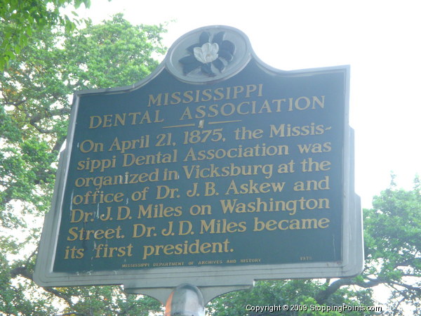 Mississippi Dental Association Historical Marker