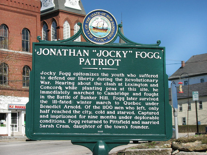 Jonathan Jocky Fogg Historical Marker