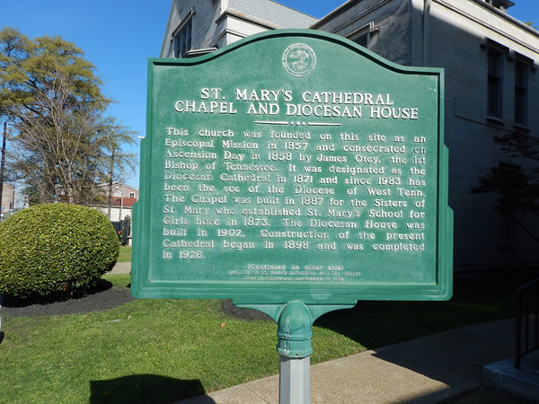 St. Mary's Episcopal Cathedral Chapel Historical Marker