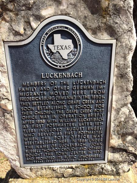 Luckenbach Historical Marker