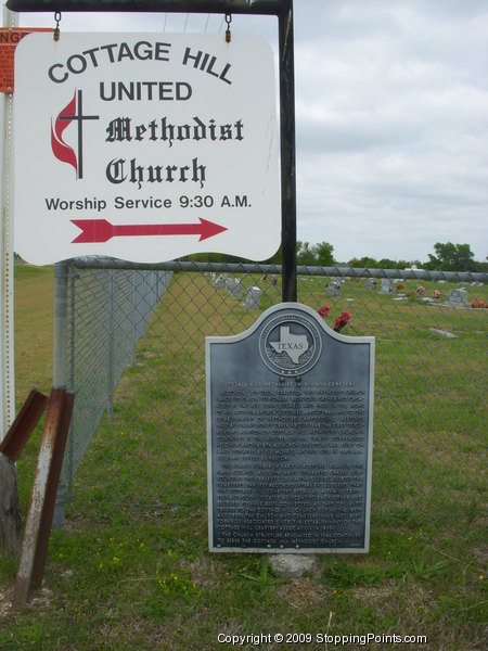 Cottage Hill United Methodist Church and Historical Marker
