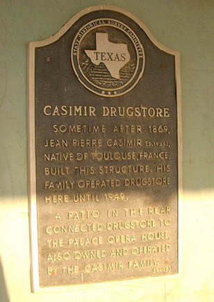 Casimir Drug Store historical marker
