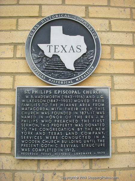 St. Phillips Episcopal Church Historical Marker