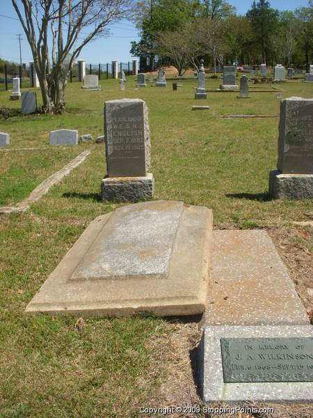 Coverstone of Grave Being Restored