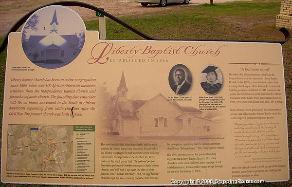 Liberty Baptist Church 1866
