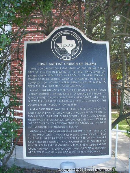 First Baptist Church Historical Marker