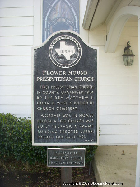Flower Mound Presbyterian Church Historical Marker