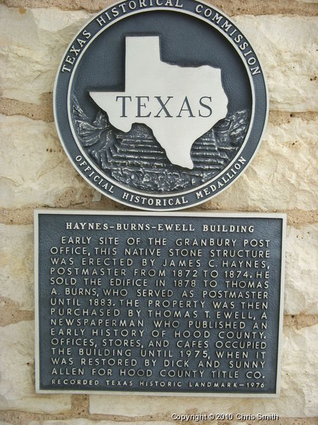 Haynes Burns Ewell Historical Marker