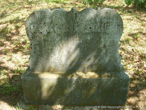 Martha West and J.J. West gravestone in Southlake Texas