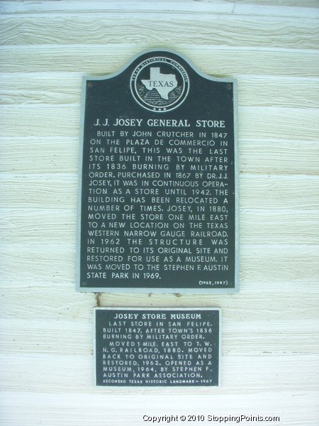 Josey General Store Historical Marker