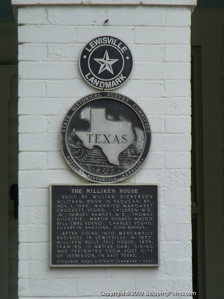 Milliken House Historical Marker