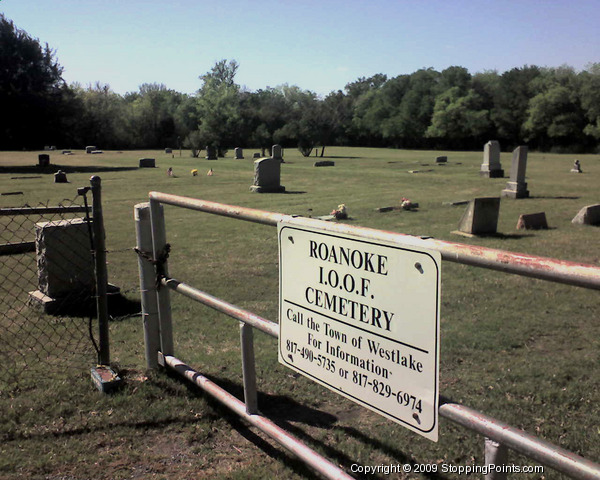 I.O.O.F. Cemetery in Roanoke Texas