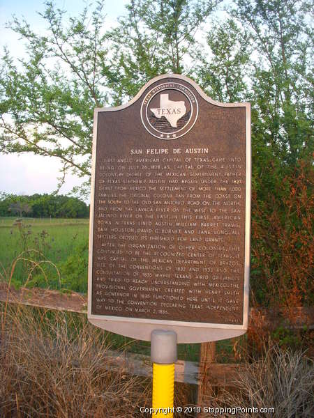 San Felipe de Austin Historical Marker
