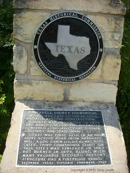 Somervell County Courthouse Historical Marker