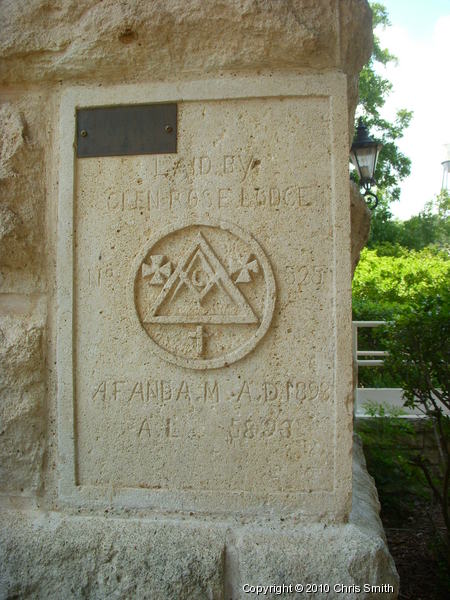 Courthouse Cornerstone laid by Glen Rose Lodge