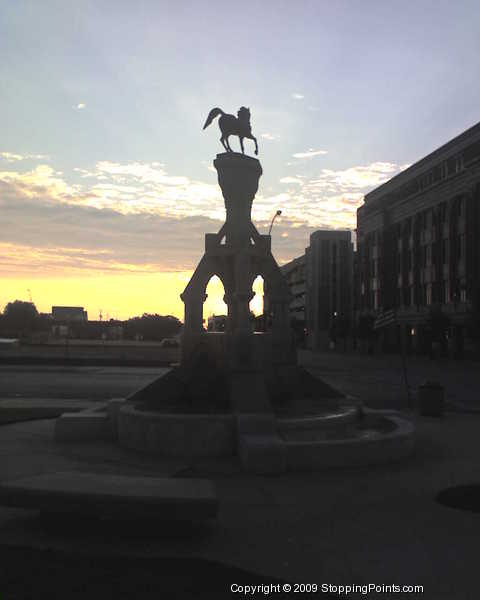 Fountain at the Tarrant County Courthouse