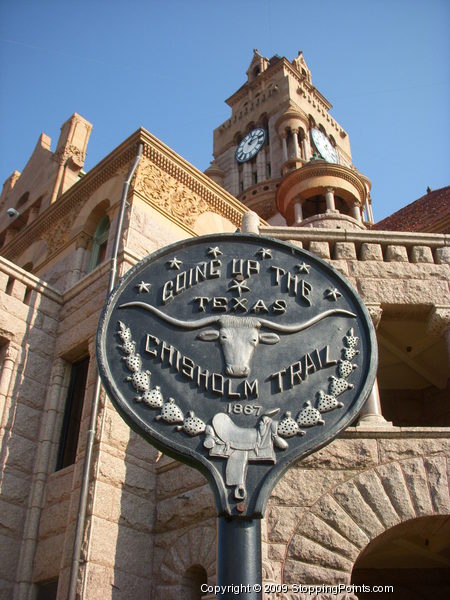 Chisholm Trail Marker in Decatur